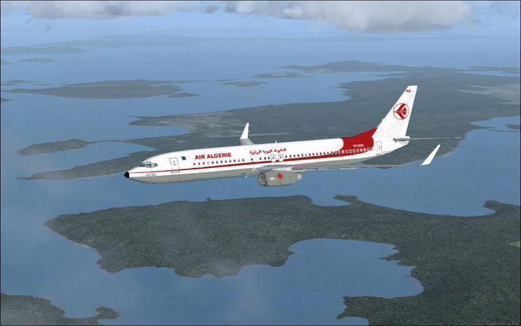 FSX 737-800 Winglet Air Algerie 7T-VKA Monts Chabour