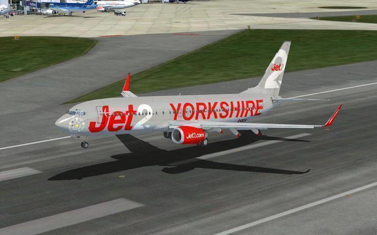 FSX Boeing 737-800 Jet2 Yorkshire Livery