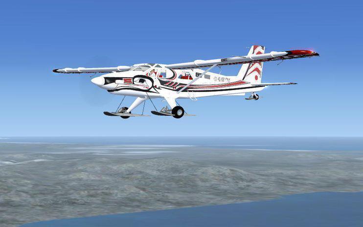 FSX De Havilland DHC2 - MkIII Turbo Beaver Ski Version