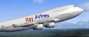 FSX Boeing 747-400 Ray Airlines