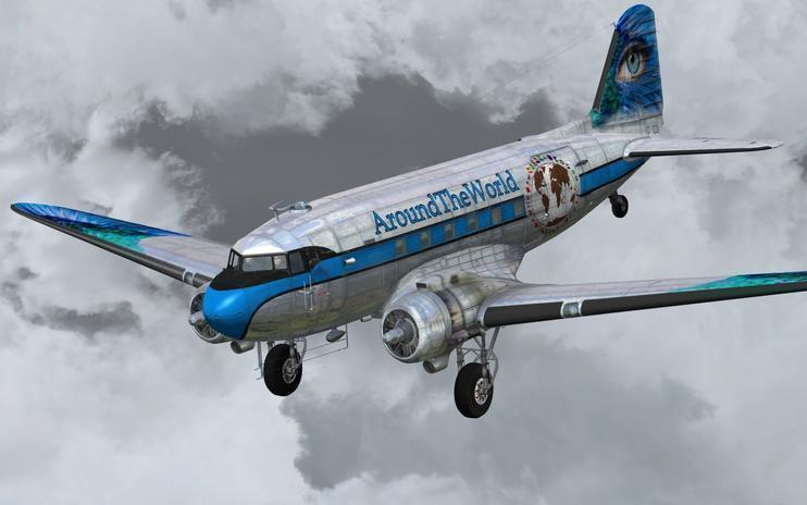 FSX Douglas C-47 Skytrain Around The World 2014