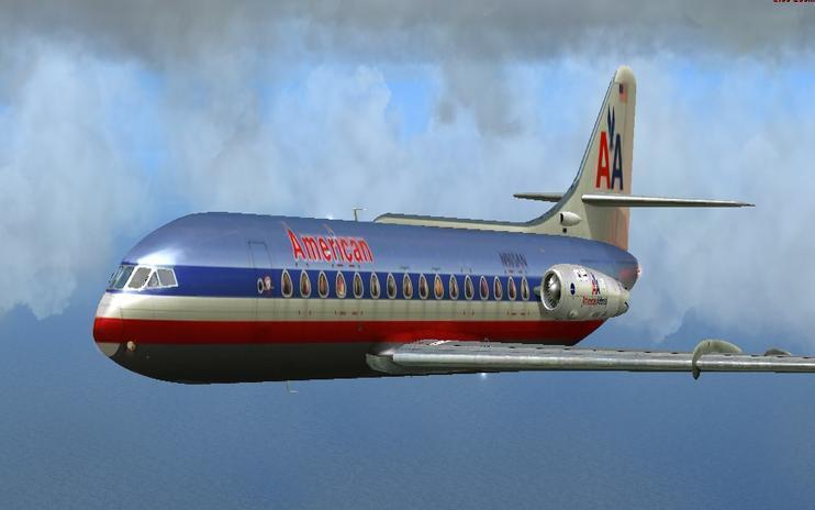 FS2004/FSX American Airlines Caravelle