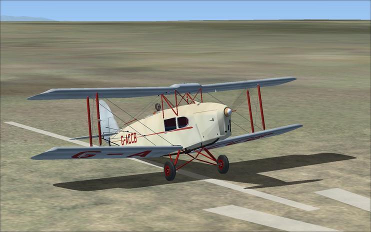 FSX DeHavilland Fox Moth G-ACCB