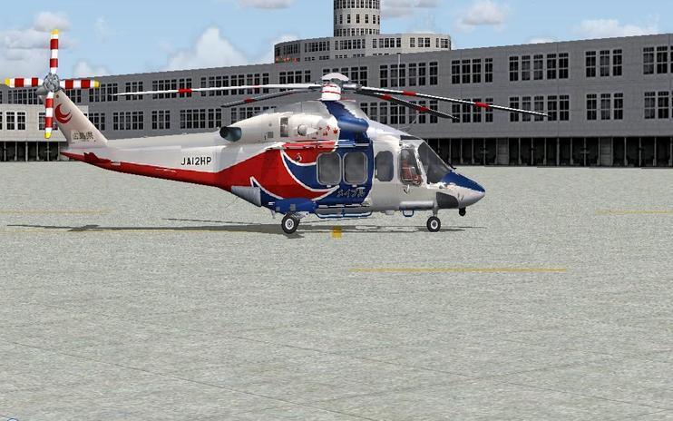 FS2004 Hiroshima Disaster Prevention Air Corps AW139