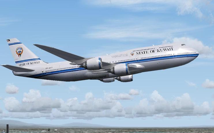 FS2004 State of Kuwait Boeing 747-8i
