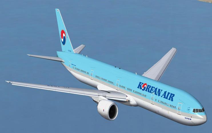 FS2004/FSX Korean Air Boeing 777-300