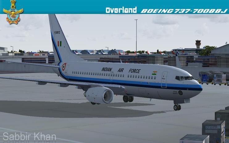 FS2004/FSX Indian Air force Boeing 737-700BBJ