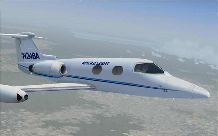 FSX Ameriflight Learjet 23