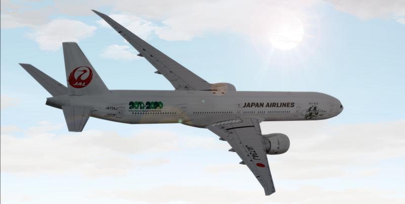 FS2004 Japan Airlines Boeing 777-346/ER