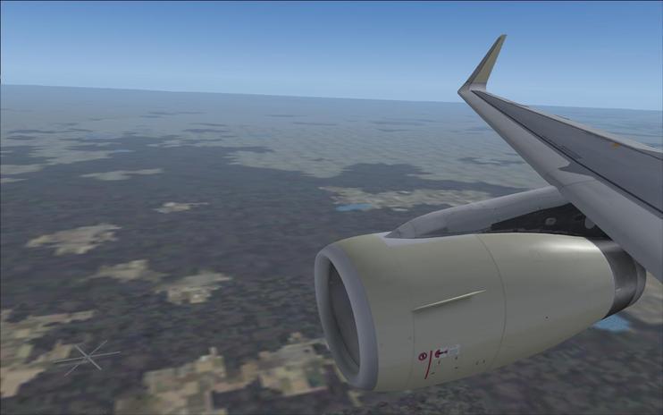 FS2004 Project Airbus A320 Sharklet Wing View