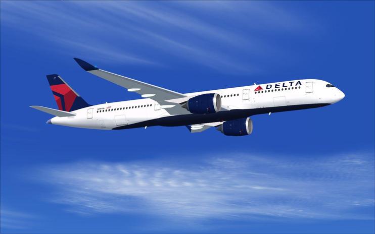 FS2004 Delta Airlines Airbus A350-900