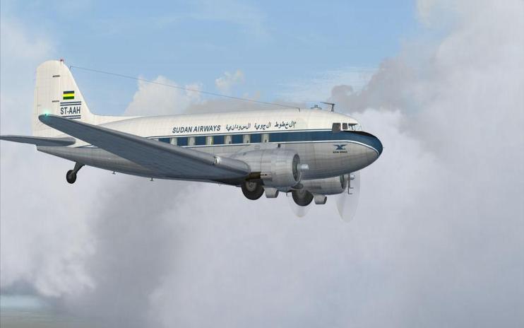 FS2004 Sudan Airways Douglas C-47