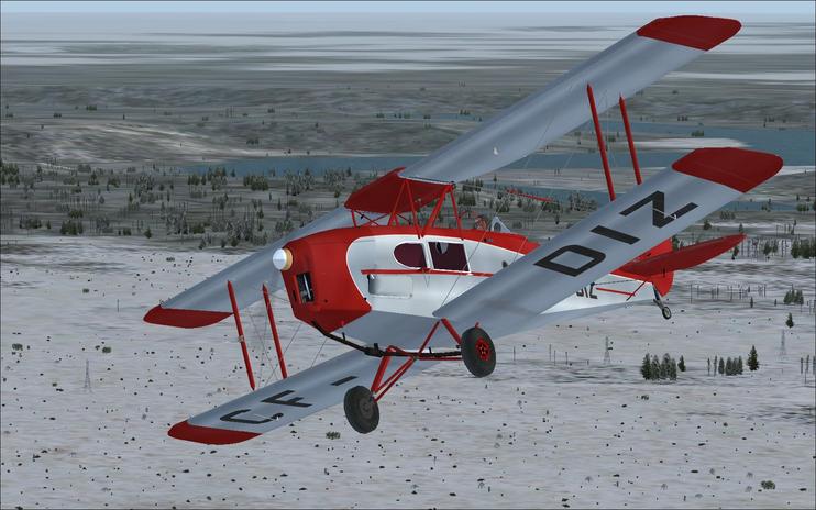 FS2004 DeHavilland Fox Moth CF-DIZ