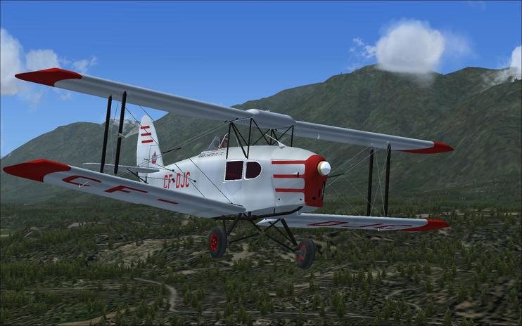 FSX DeHavilland Fox Moth CF-DJC