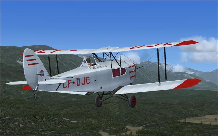 FS2004 DeHavilland Fox Moth CF-DJC