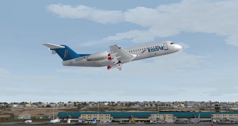 FS2004 InselAir Aruba Fokker 70