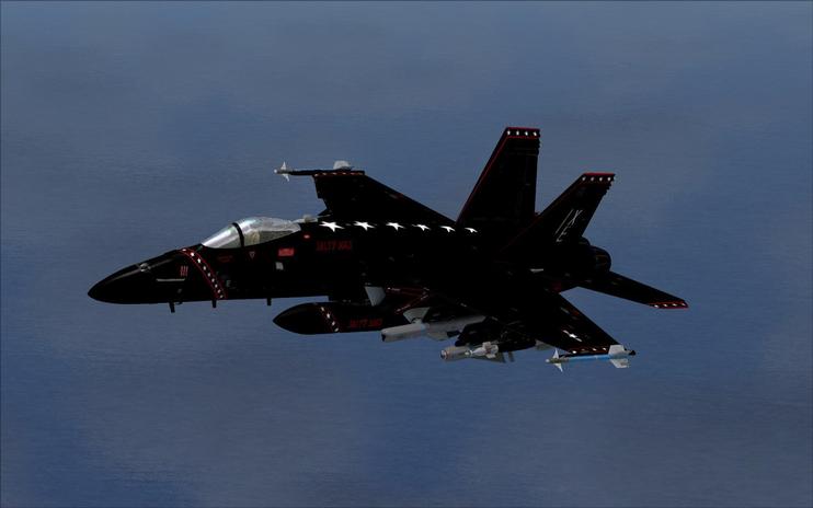 FSX F-18E Black Ops VX9 Vampires 333