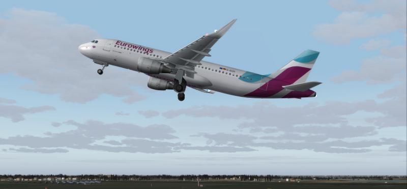 FS2004 Eurowings Airbus A320-214