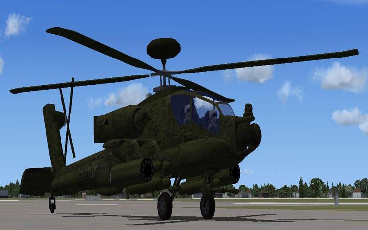 FSX AH-64D Texture And Sound Update