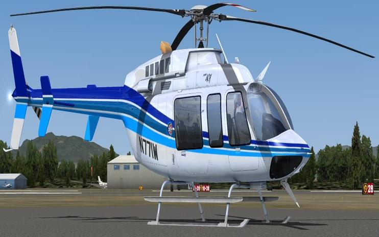 FSX Blue Stripe Bell 407