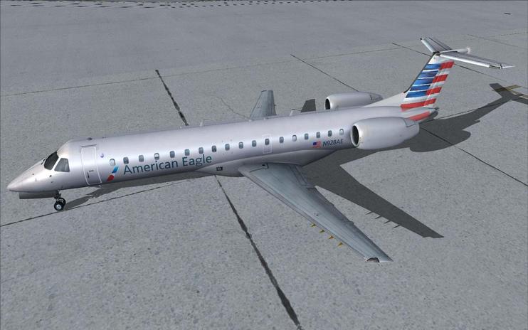 FSX American Eagle Embraer ERJ-145LR