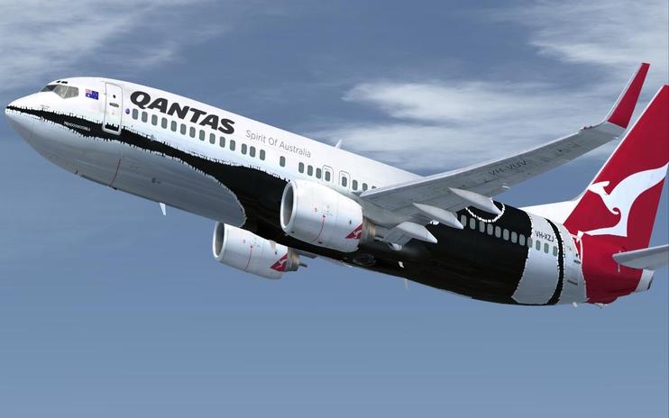 FSX Qantas Boeing 737-800NGX
