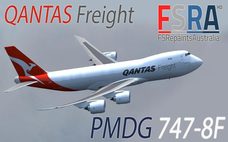 FSX Qantas Freight Boeing 747-8F