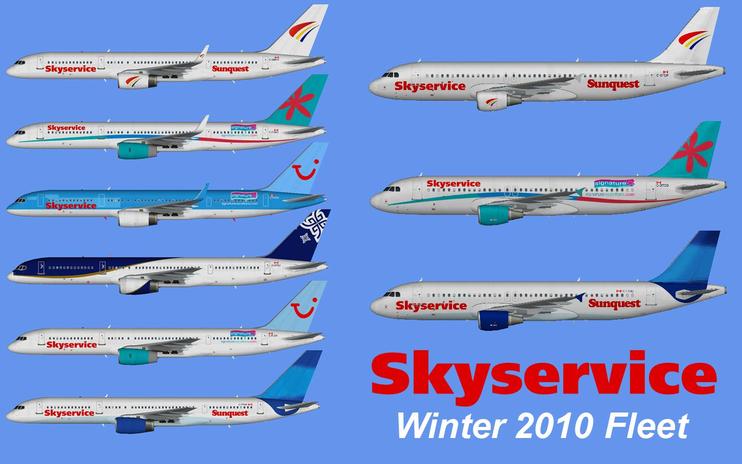 FSX Skyservice W10 Fleet And Flight Plans Pack