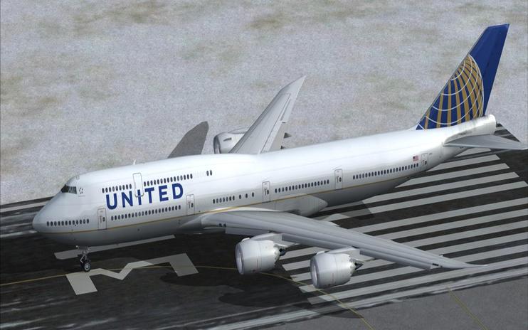 FSX United Airlines Boeing 747-8
