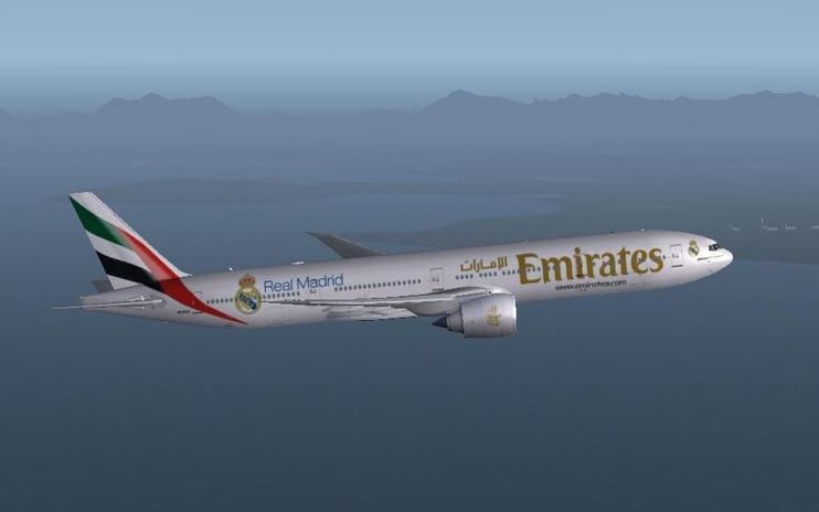FS2004/FSX Emirates "Real Madrid" Boeing 777-300ER