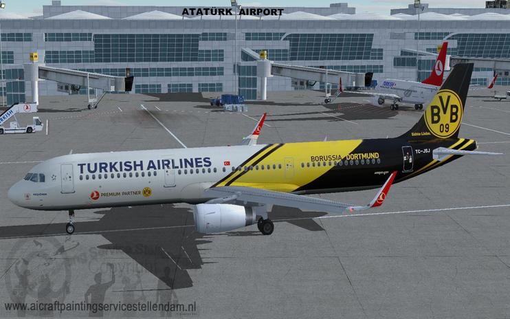 FS2004 Turkish Airlines Airbus A321-200s BVB