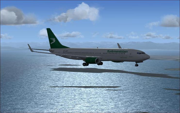 FS2004/FSX Turkmenistan Airlines Boeing 737-800