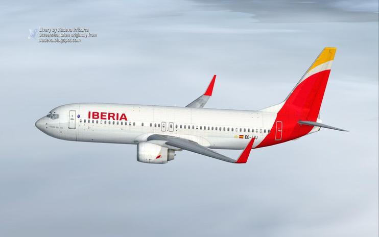 FSX Iberia Airlines Boeing 737-856WL