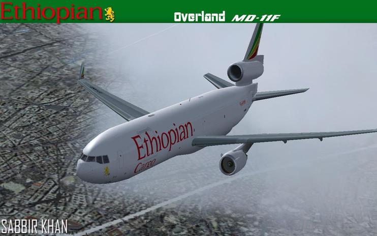 FS2004/FSX Ethiopian McDonnell Douglas MD-11F