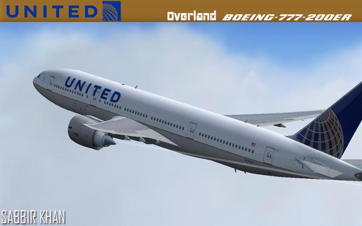 FS2004/FSX United Boeing 777-200ER