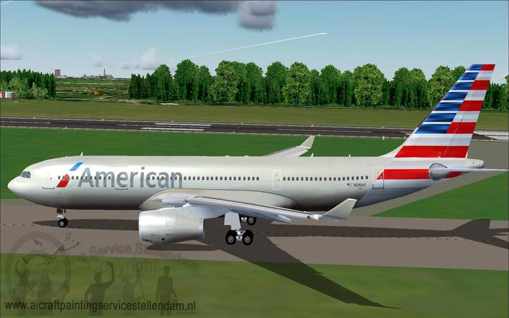 FS2004/FSX American Airlines Airbus A330-200