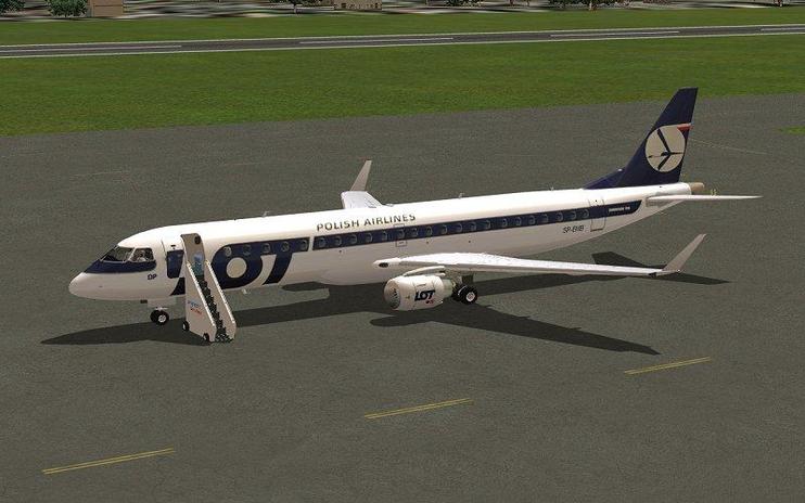 FSX LOT Polish Airlines Embraer 190-LR
