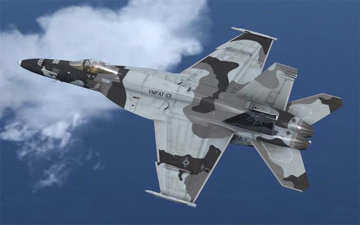 FSX US Navy VMFAT-101 Sharp Shooters Camouflage F/A-18E