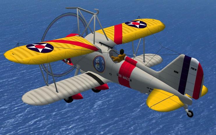 FSX Curtiss Sparrowhawk With Updated Panels