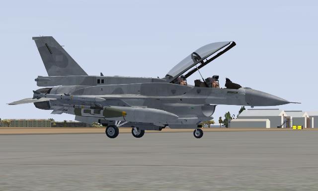 FSX UAE Air Force F-16F Blanked Repaints