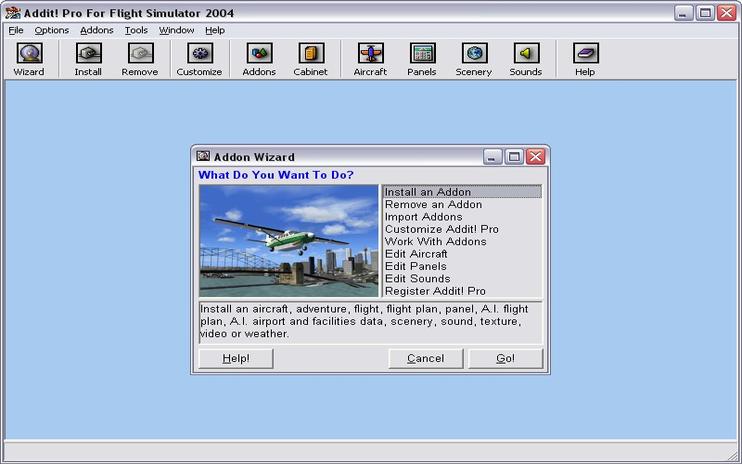 Addit! Pro For Flight Simulator 2004 Add-on Manager V6.8.1