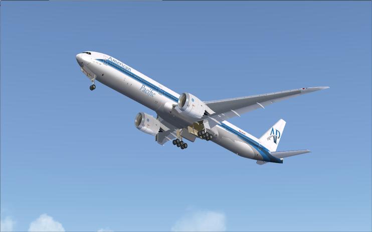 FSX Boeing 777-9X American Pacific by Abigail C.J. / FSX Add-ons
